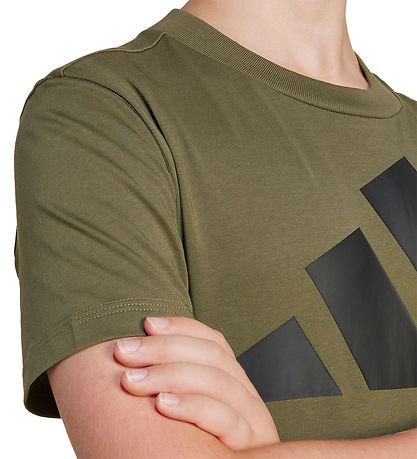 adidas Performance T-Shirt - J BL - Olistr/Schwarz