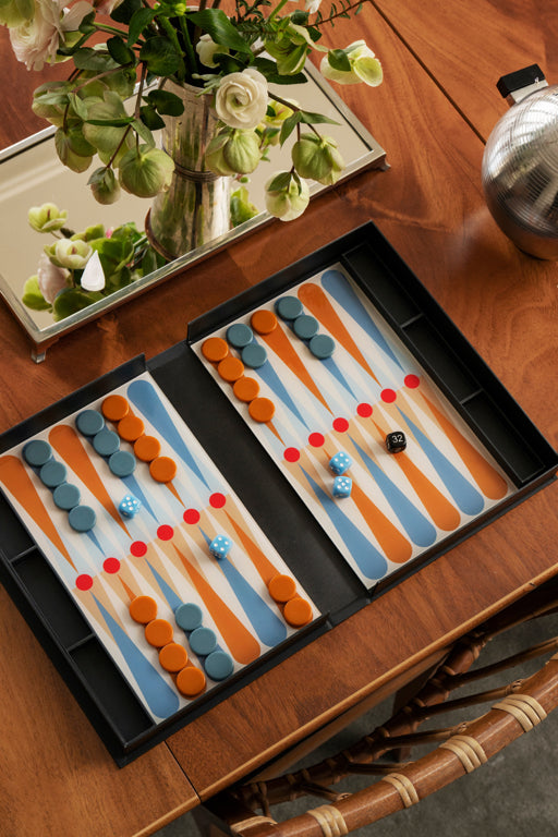 Printworks Spel Classic - Art of Backgammon - Antraciet