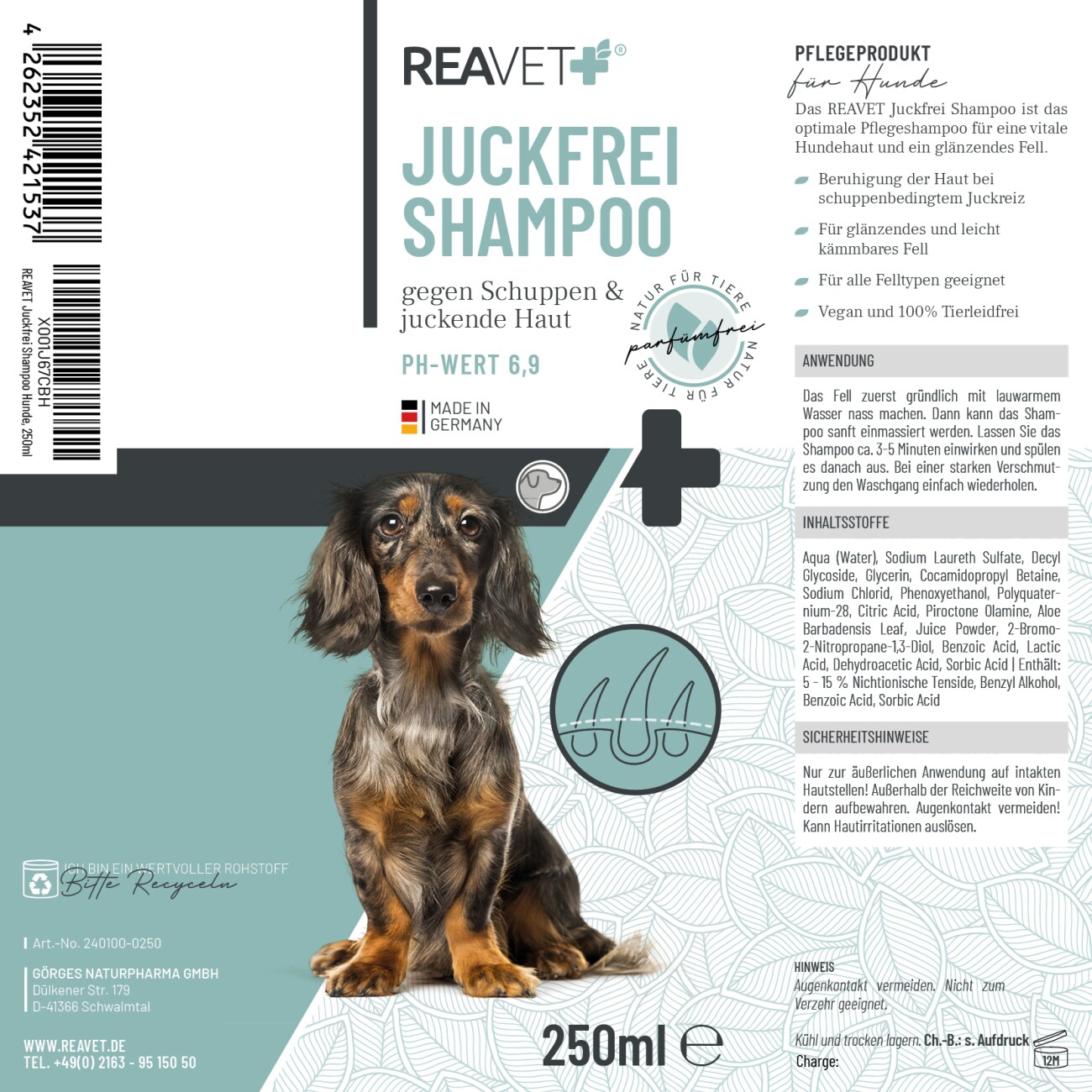 REAVET Juckfrei Shampoo 250ml