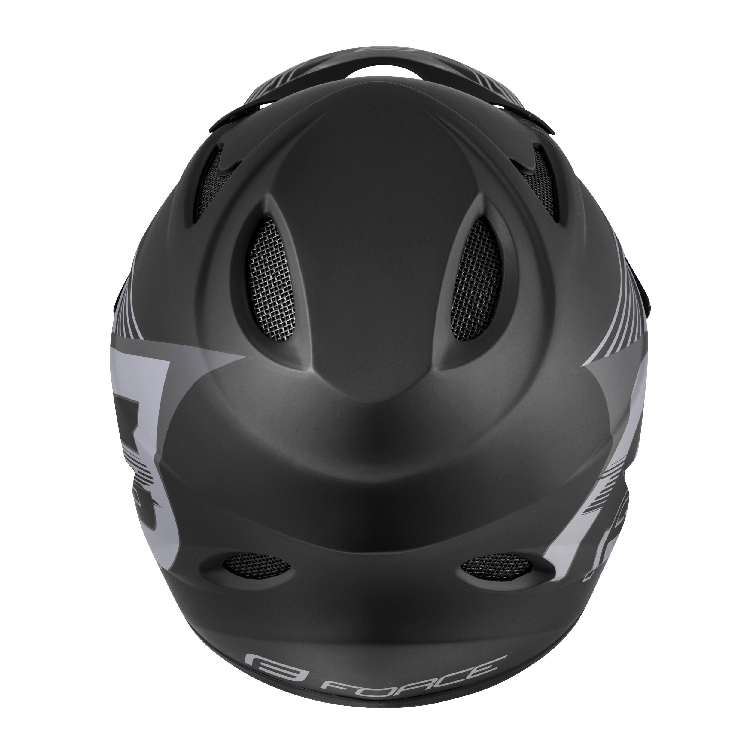 Force Tiger Fullface Hjelm Mat Sort