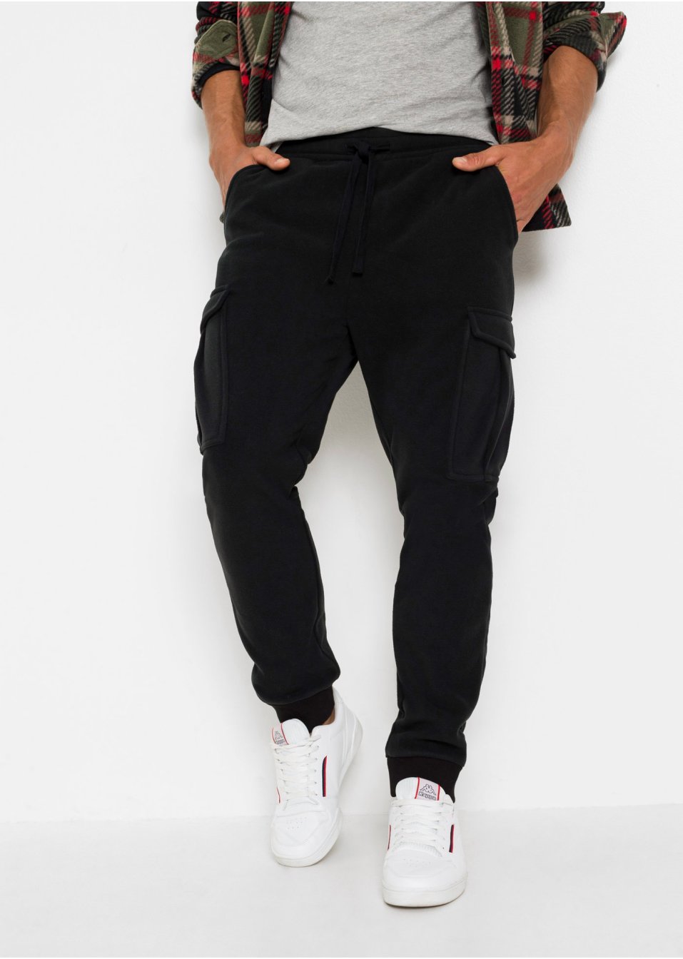 Pantalon polaire avec poches cargo, Regular Fit