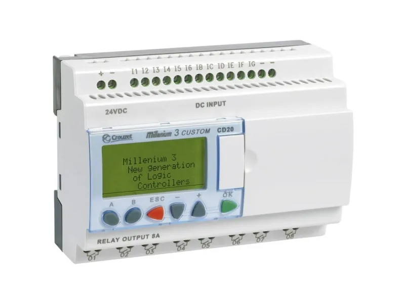 Crouzet 88970052 Millenium 3 CD20 S PLC-styringsmodul 24 V/DC