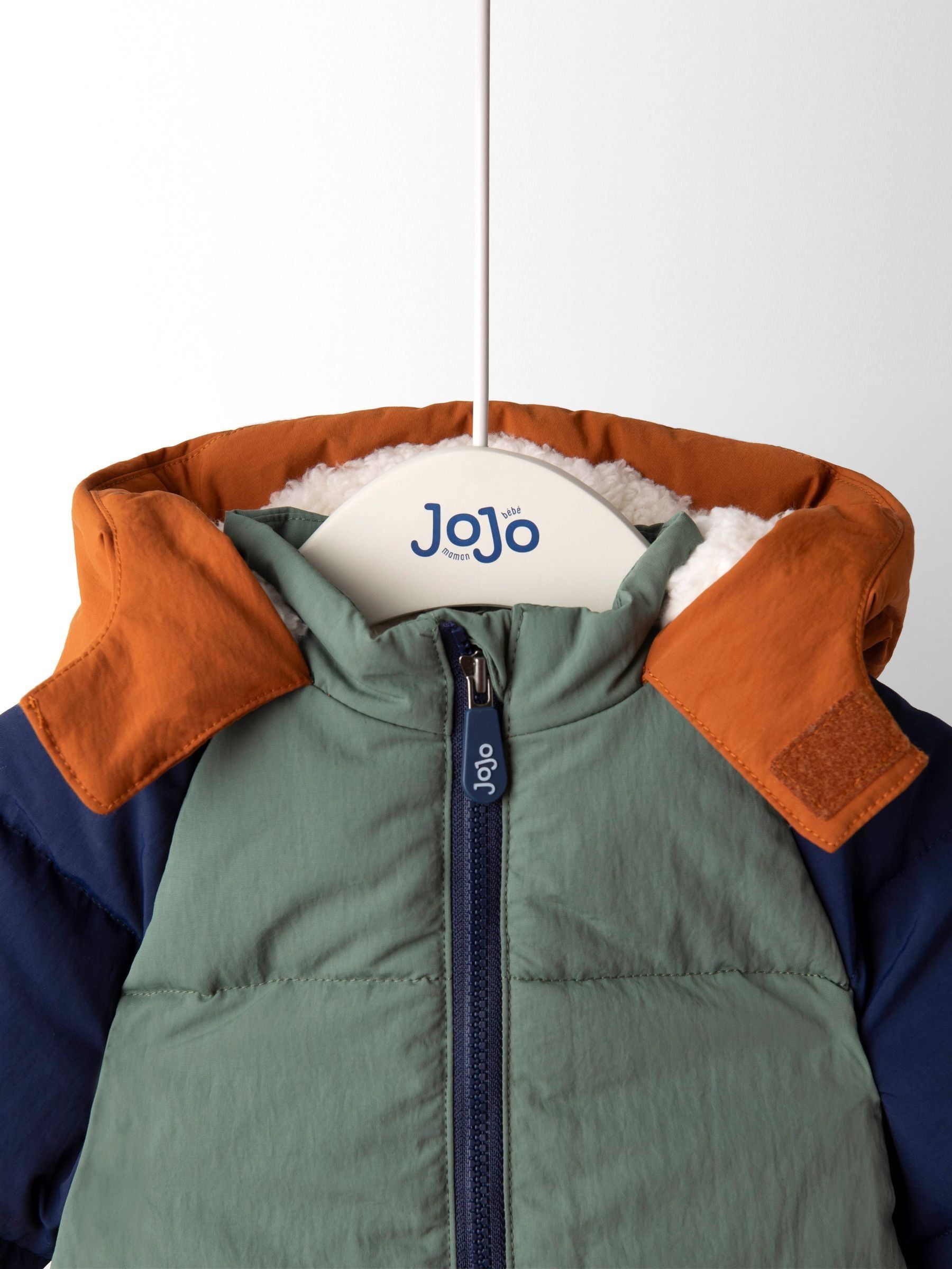 Groen - JoJo Maman Bébé - Behaaglijk gevoerd gewatteerd jack
