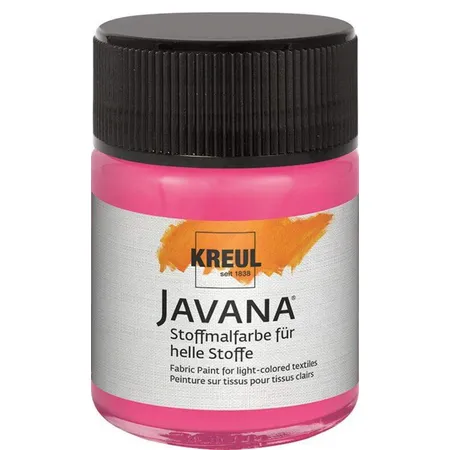 KREUL Javana Stoffmalfarbe für helle Stoffe Pink 50 ml