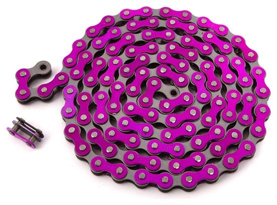 BMX CHAINE VIOLET 1/2 x1/8  ACIER KHEBIKES