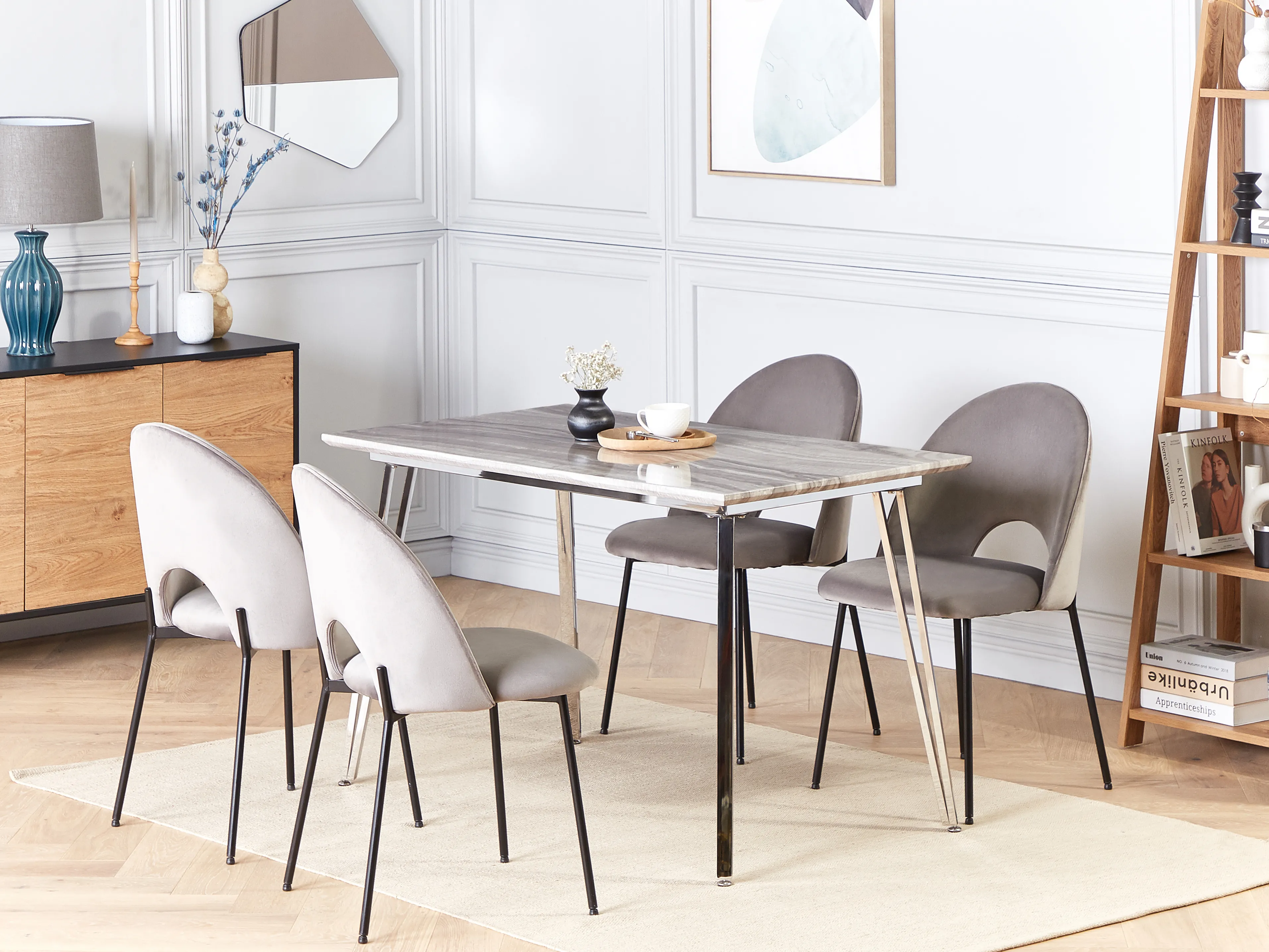 Eettafel GREYTON Wit 70 cm 120 cm