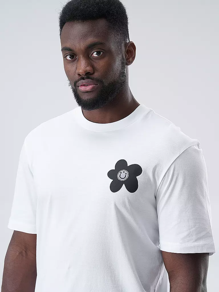 HUGO T-Shirt NORETTO weiss