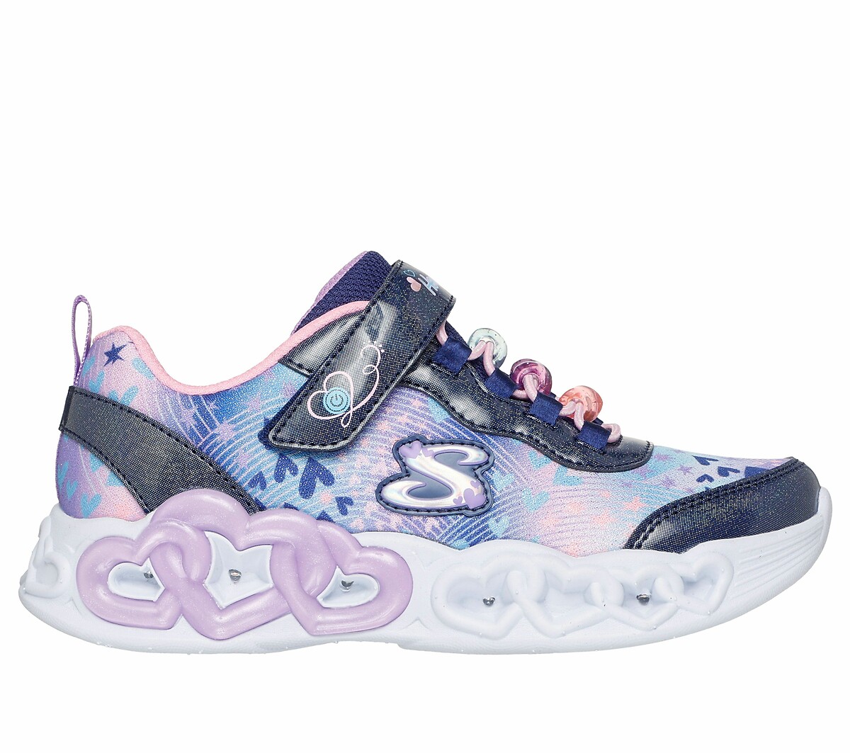 Tênis SKECHERS S-Lights: Luzes de Coração Infinitas