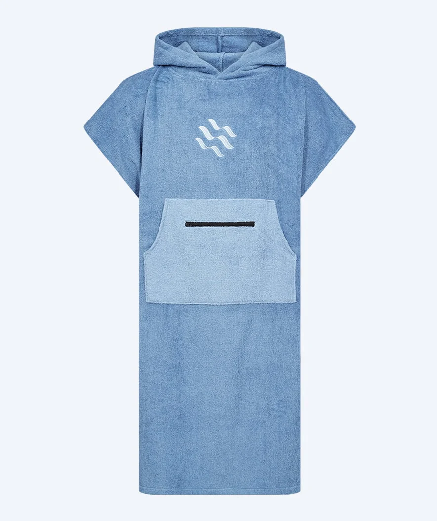 Watery badeponcho til voksne - Bomuld - Atlantic Blue