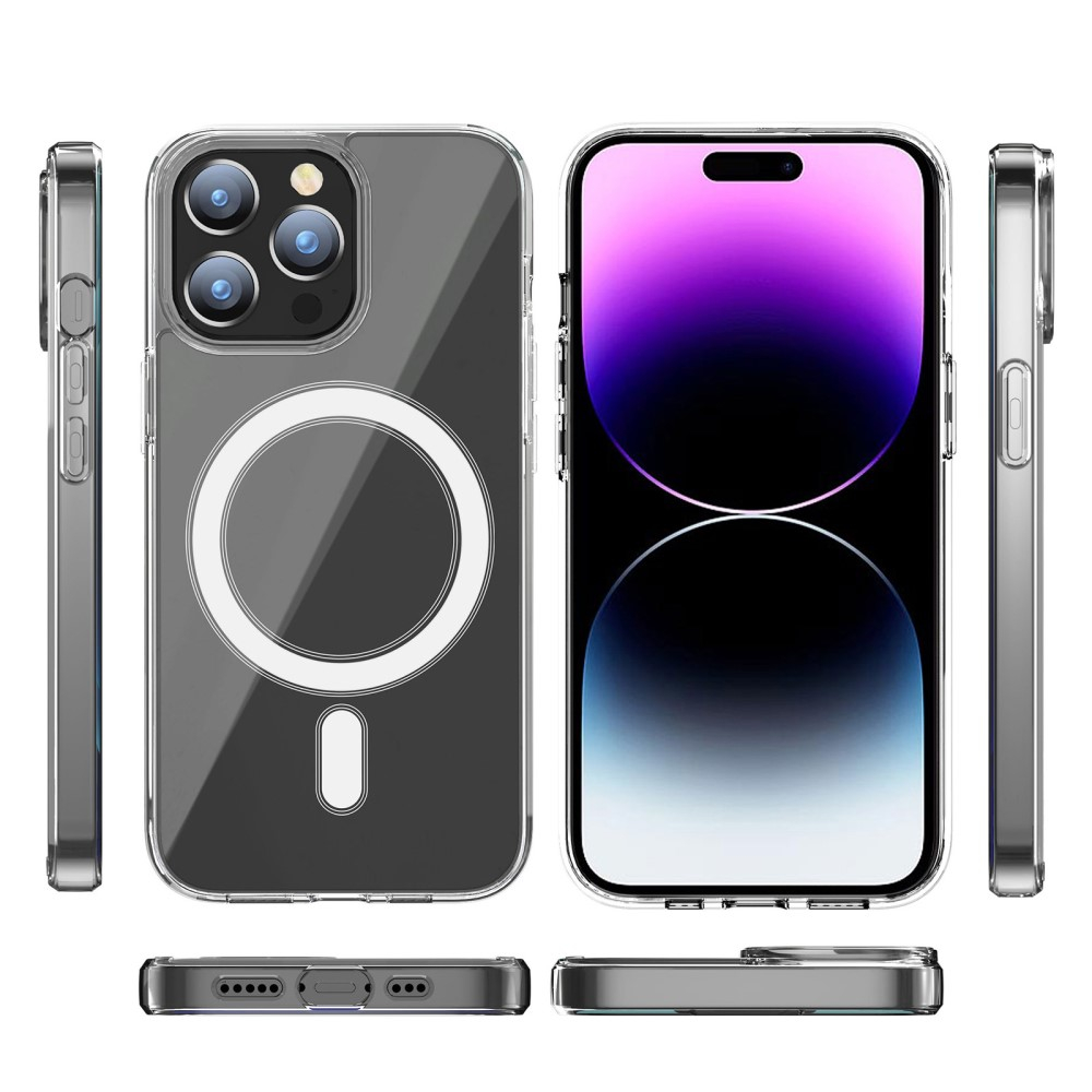 iPhone 15 Pro Max MagSafe Hybrid Hülle TPU Bumper Acryl Rückseite - Transparent
