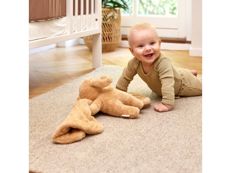 Membantu Warm & Weight Plush Brown Plüschtier aus Bio-Baumwolle mit therapeutischer Wirkung