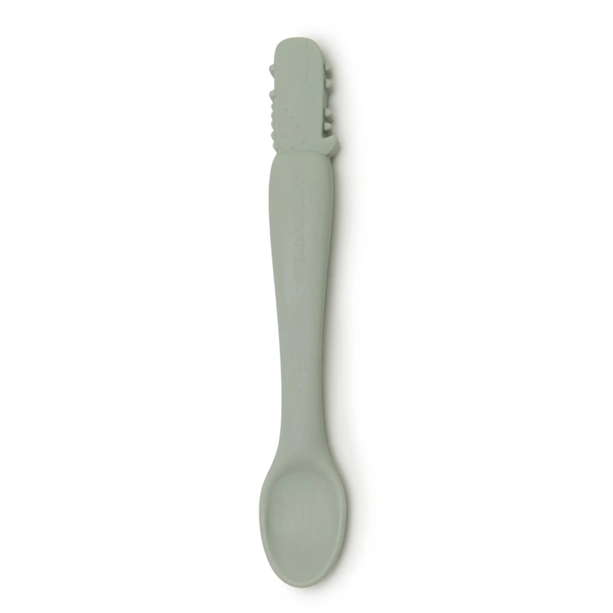 Loulou Lollipop Cuillère en Silicone - Alligator
