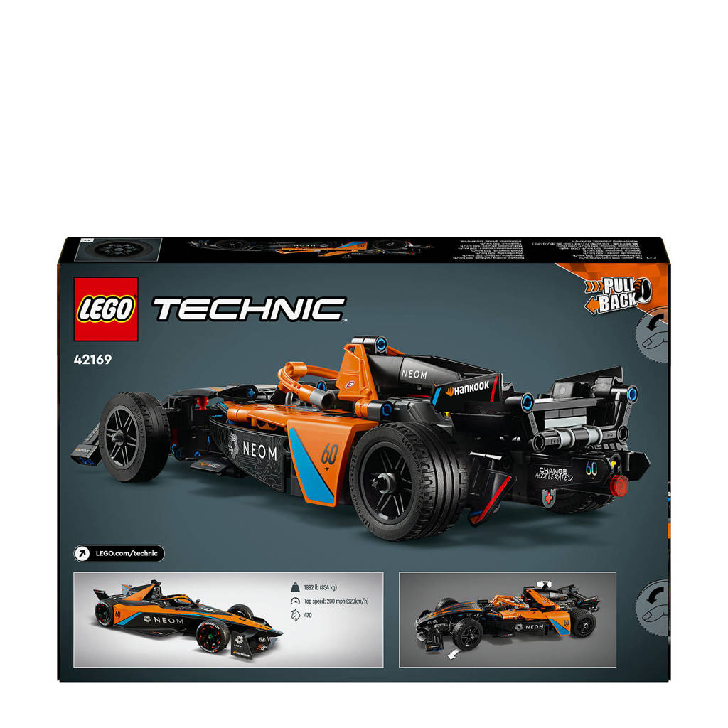 Zeer leukNEOM McLaren Formula E racewagen Auto Speelgoed voor Kinderen 42169