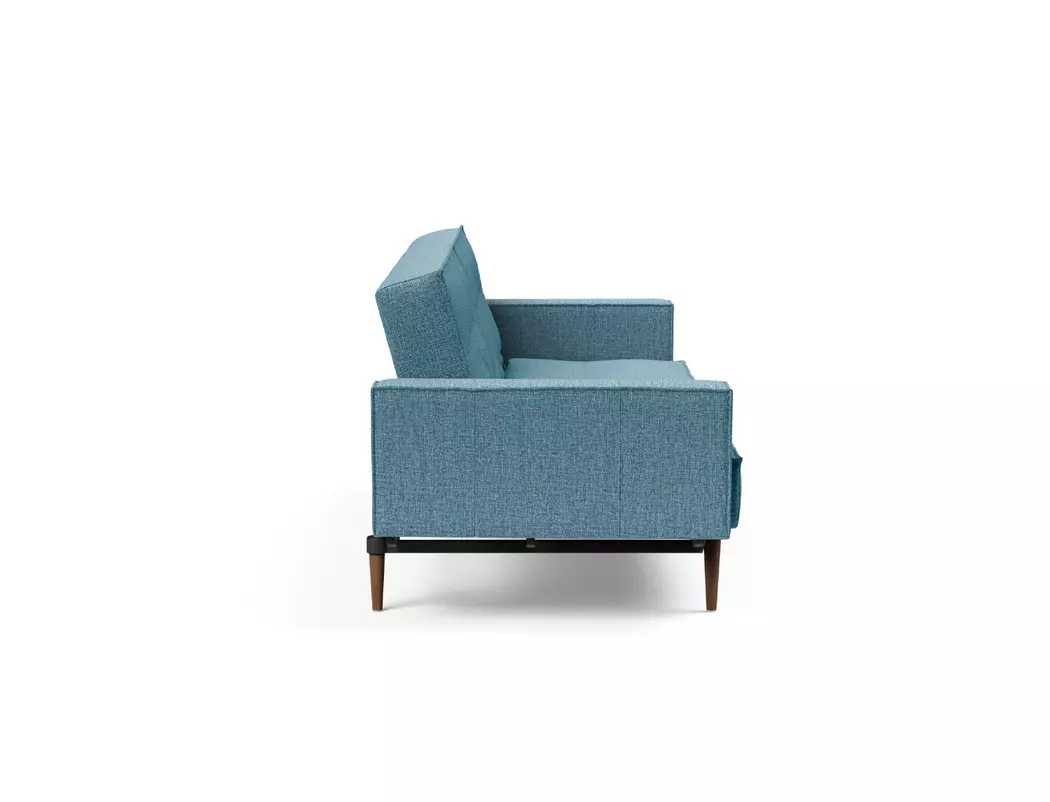 Schlafsofa mit Armlehnen Splitback Styletto dunkel