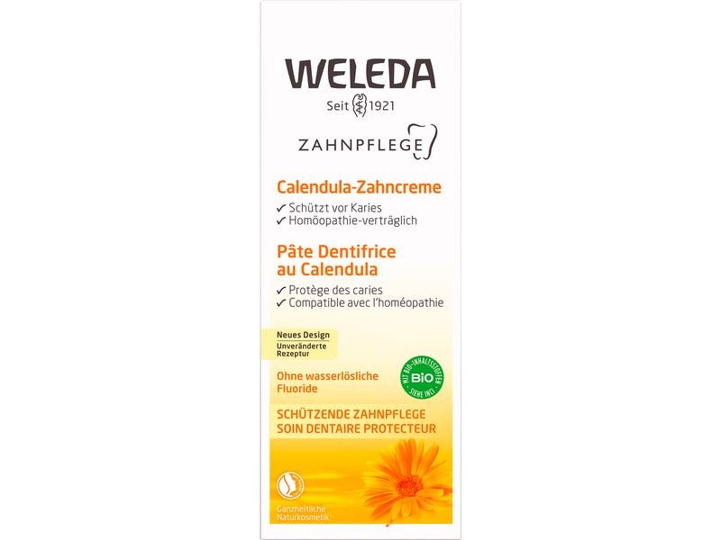 WELEDA Zahncreme Calendula 75 ml Natürliche Kariesprophylaxe ohne Menthol
