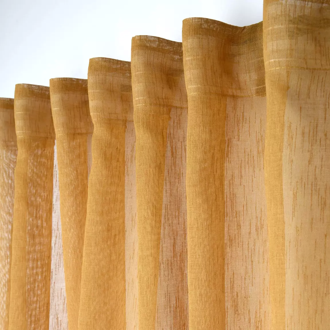 Voilage galon fronceur (140 x 260 cm) Derby Jaune moutarde