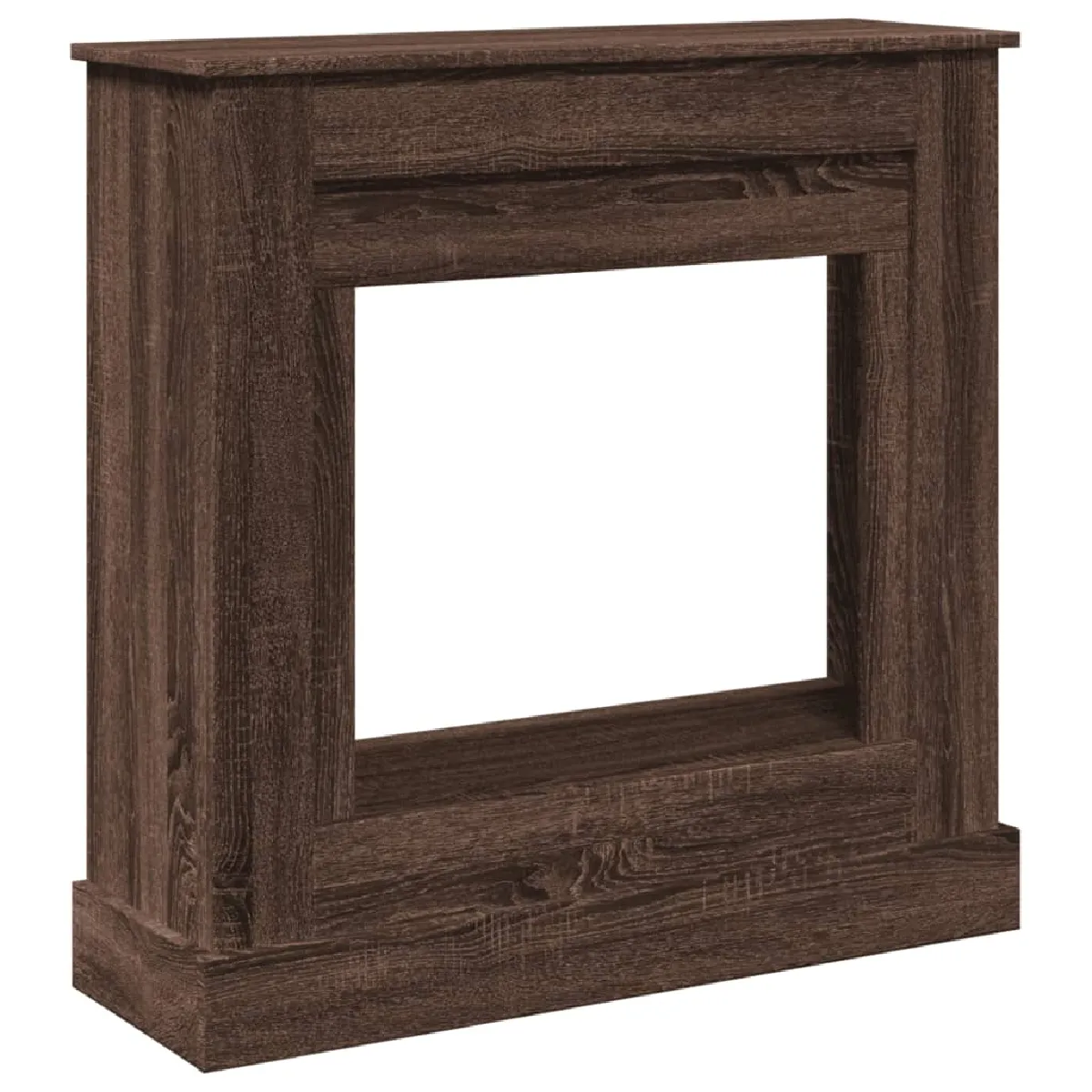 vidaXL Cadre de cheminée chêne marron 90x30x90 cm bois d'ingénierie