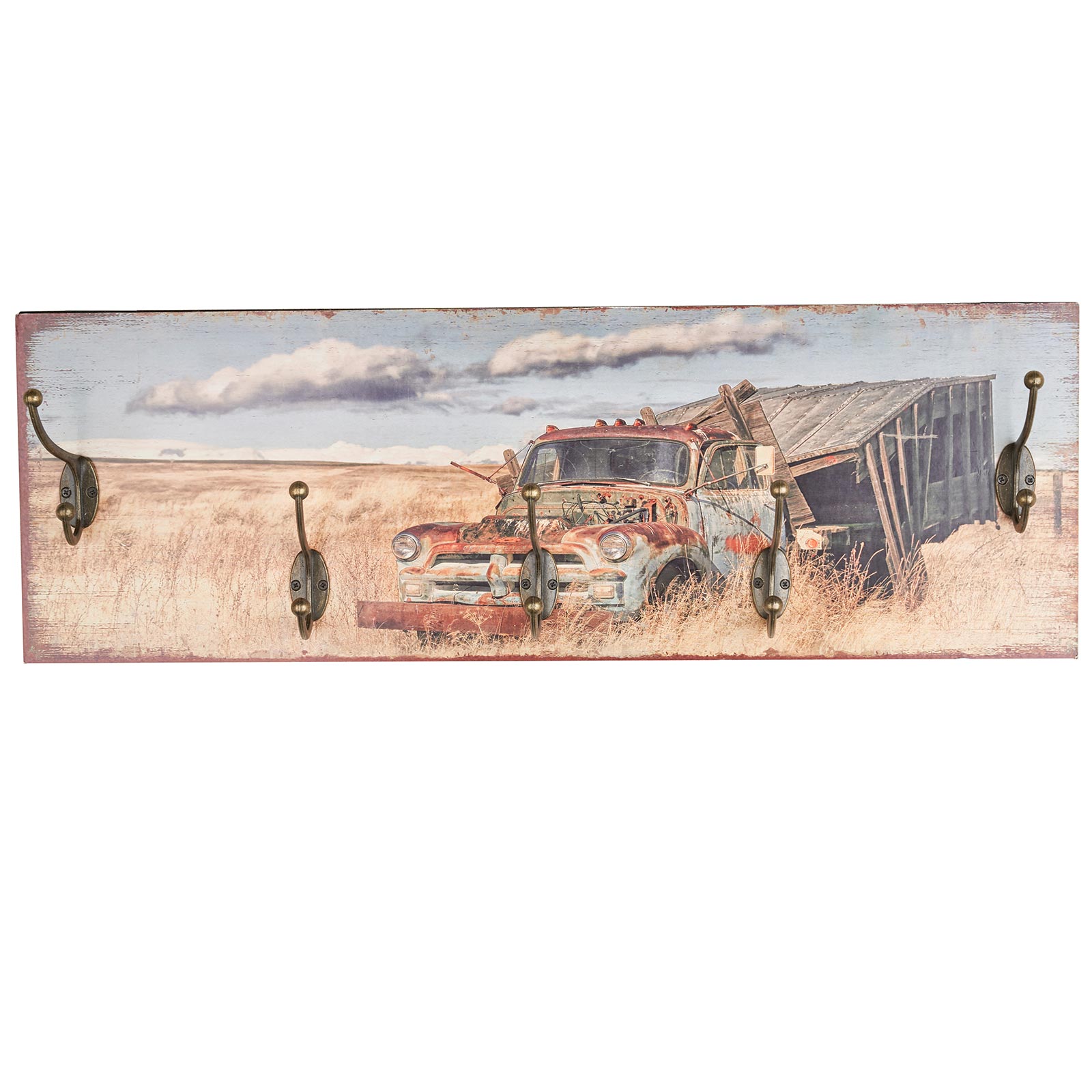 Wandgarderobe - Truck - 5 Haken - 60 cm