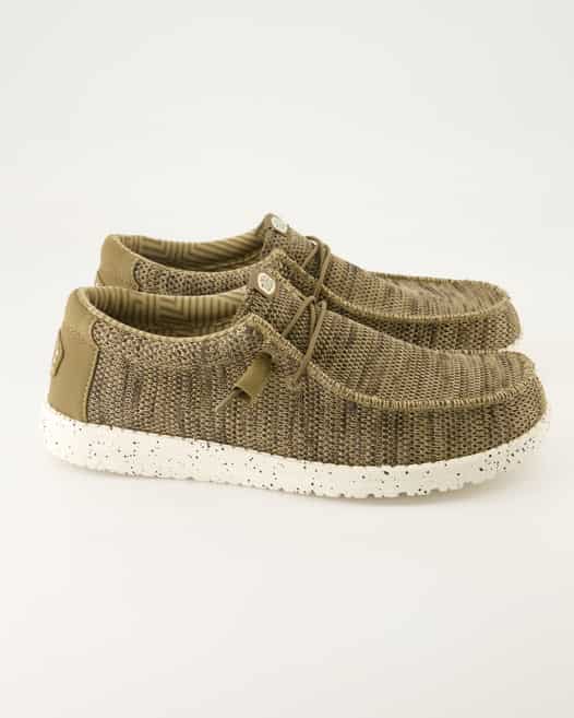 Hey Dude Wally Sox Slipper in Braun