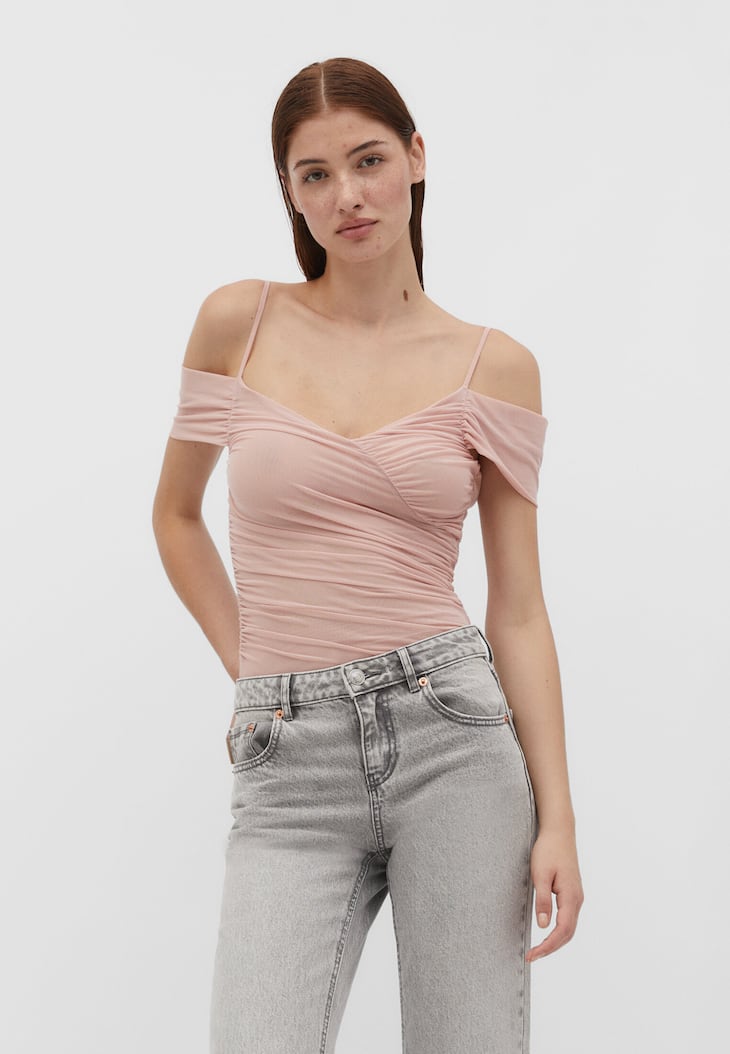 Body de tule estilo bailarina