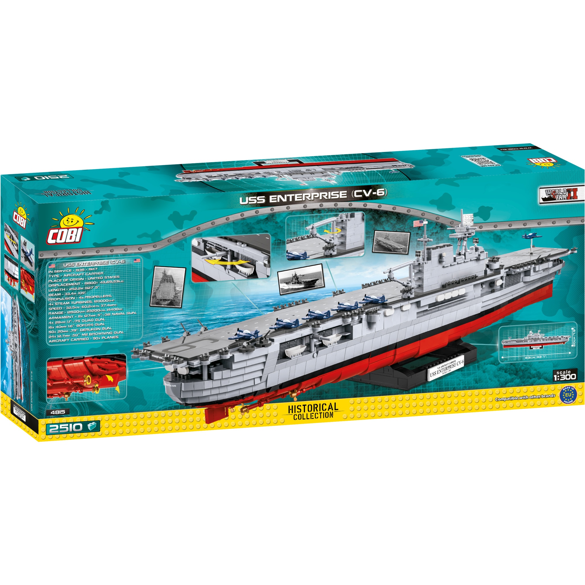 COBI Konstruktionsspielzeug WW2 USS Enterprise (CV-6)