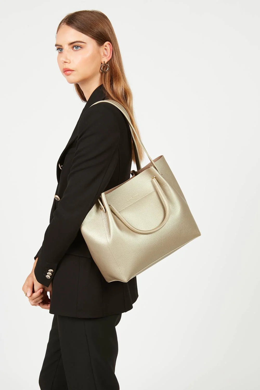 Foulonné Double-Sac cabas épaule