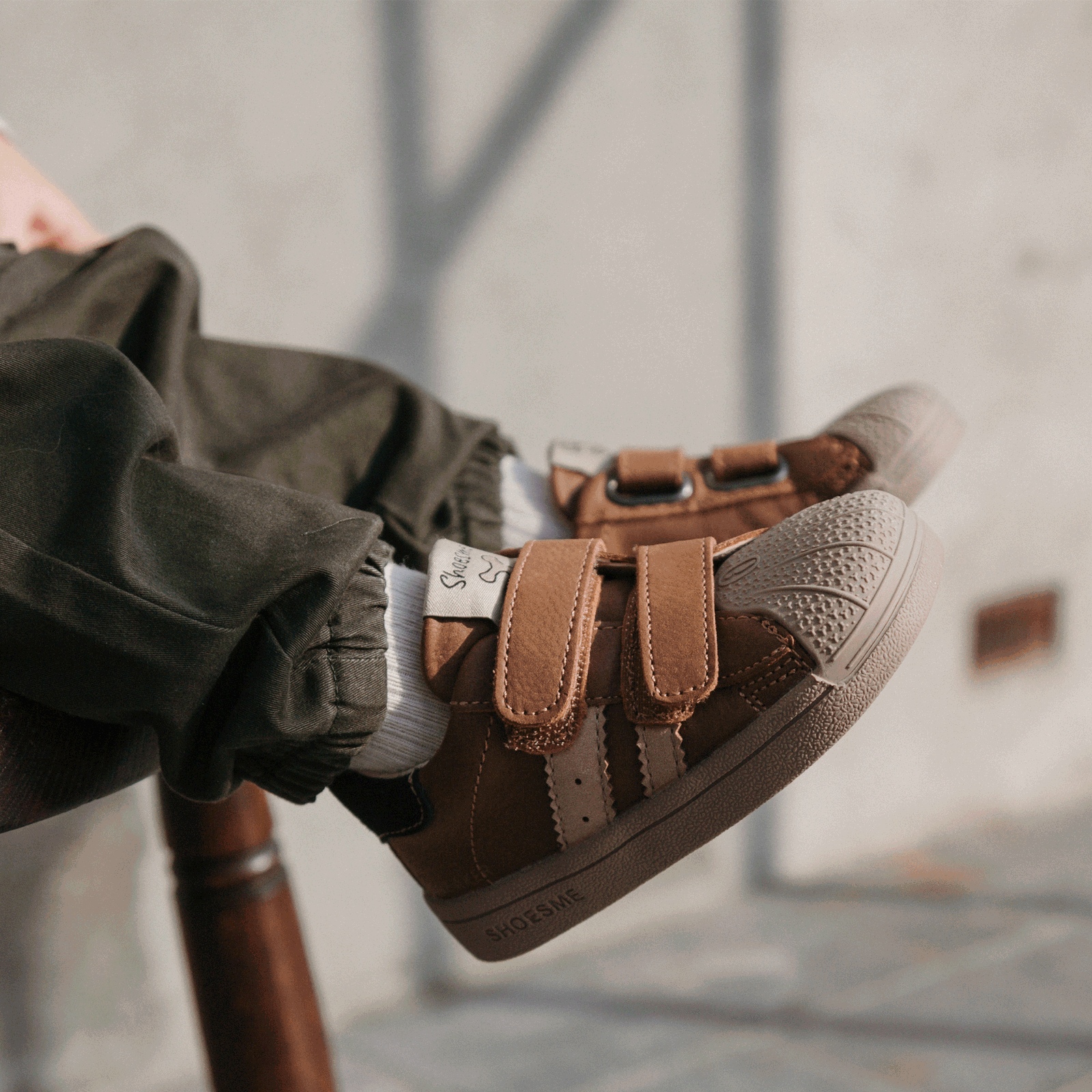 Shoesme bruin sneakertje met stootneus Microfiber nubuck, Suède | Sale