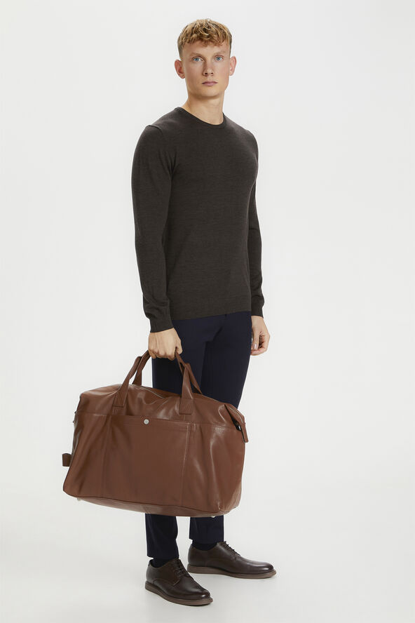 Matinique WeekenderMA L Leather Bag Cognac