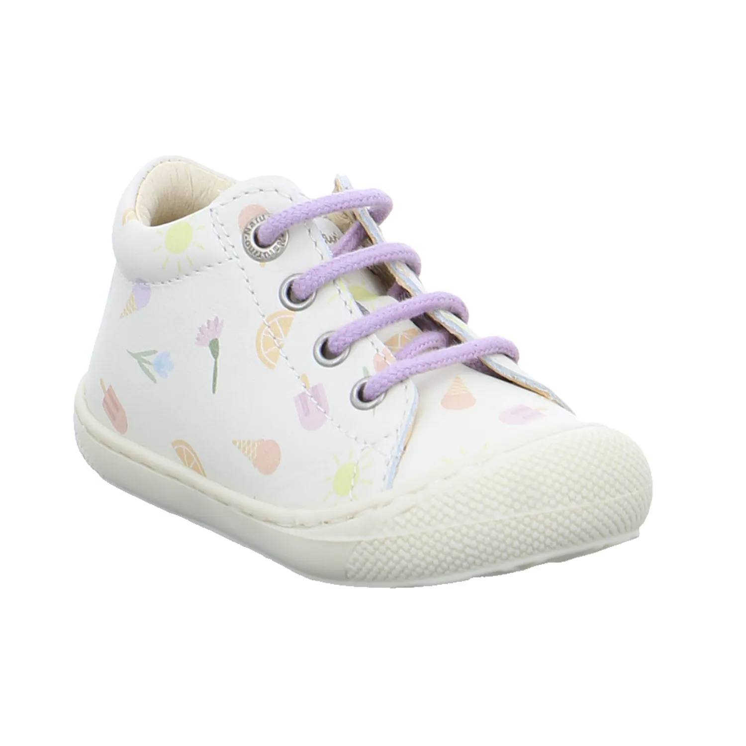 NATURINO Lauflernschuh Offwhite Leder  Bottine