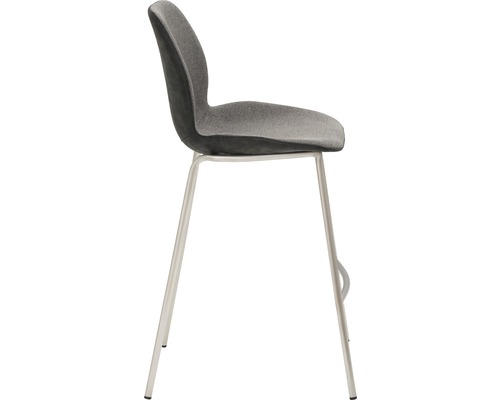 Barkruk Mayer Zitmeubelen mySOLO 1176 49 x 49 x 96 cm RVS/antraciet + zwart 1176-V4-524