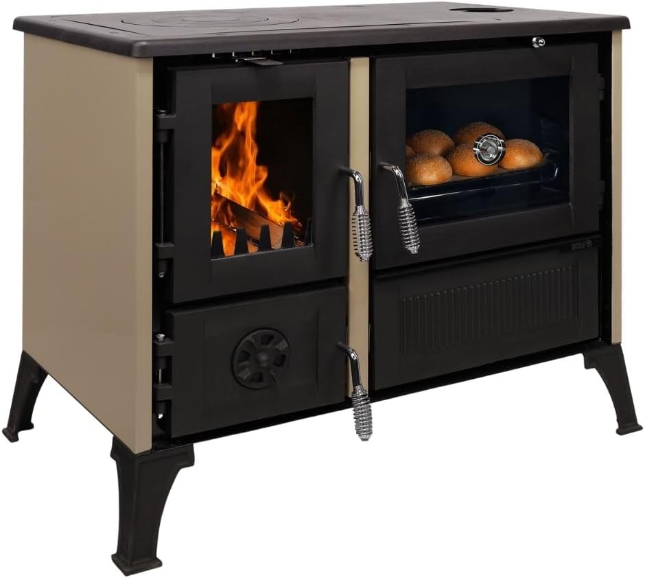 365® Küchenherd Cook Smart beige emailliert 8 kW Gusseisen A+