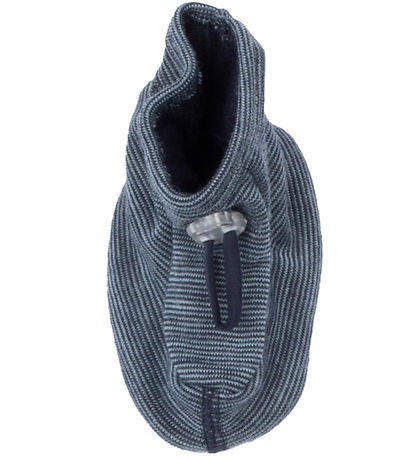 Joha Krabbelschuhe - Wolle - Blau