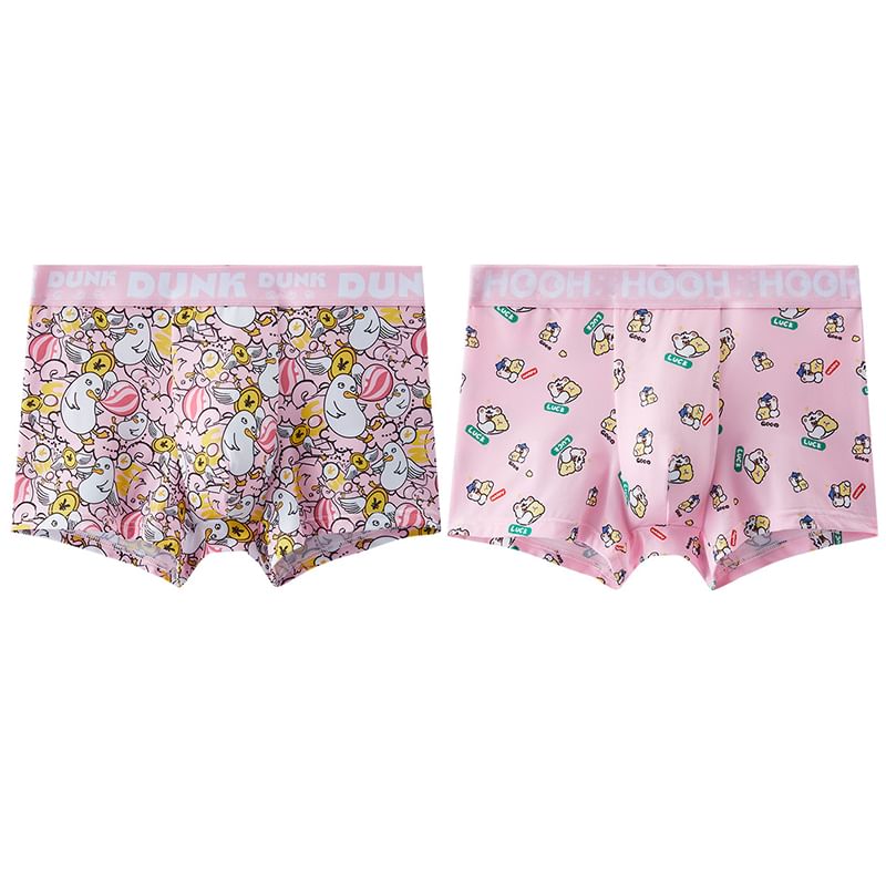 Pancherry - Cartoon Print Boxershorts / Set