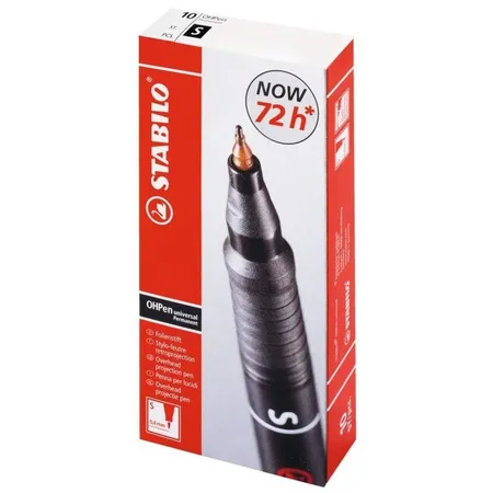 Folienstift - STABILO OHPen universal - permanent superfein - 10er Pack - rot
