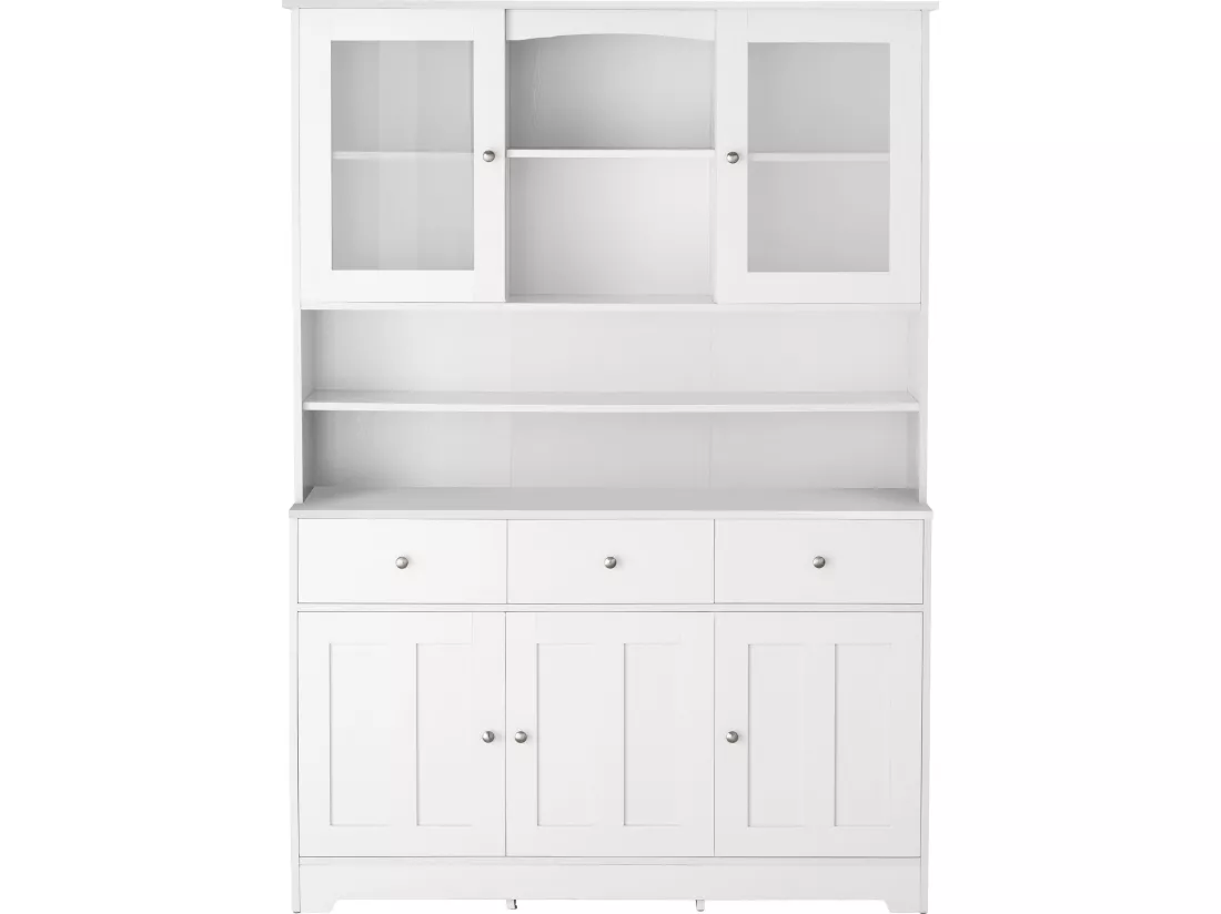 Kate Buffet 3+3 Portes Blanc