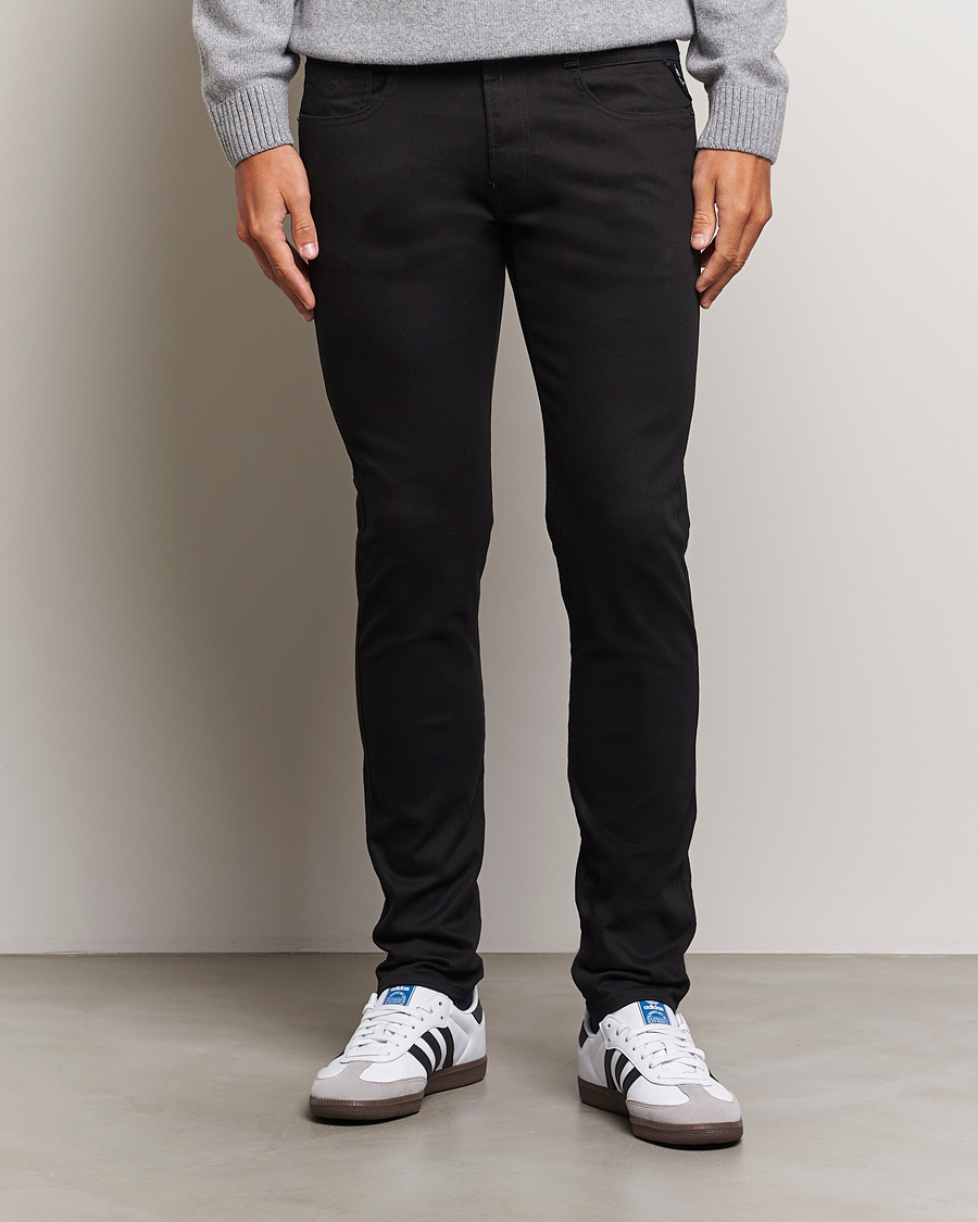 Replay Anbass Hyperflex Re-Used Jeans Forever Black