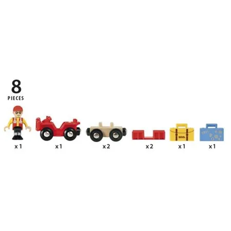 BRIO Flughafen-Gepäckwagen
