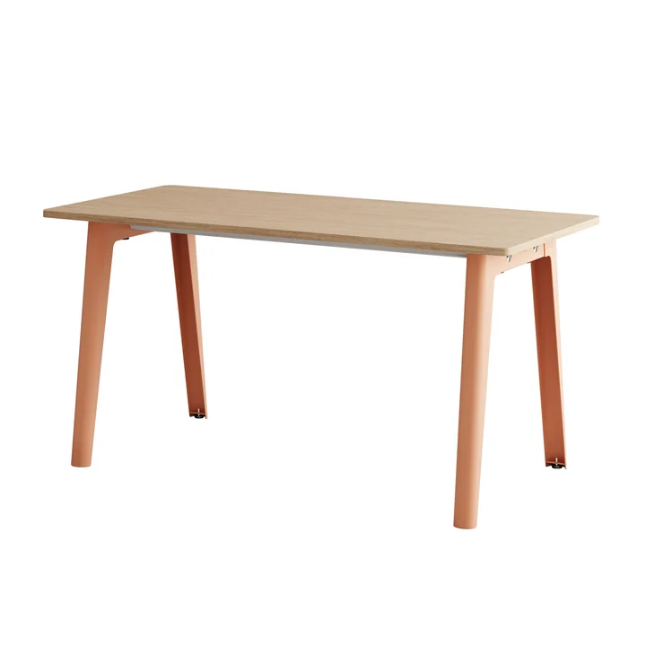 TipToe - NEW MODERN Schreibtisch, 75 x 150 cm, Birke / ashpink