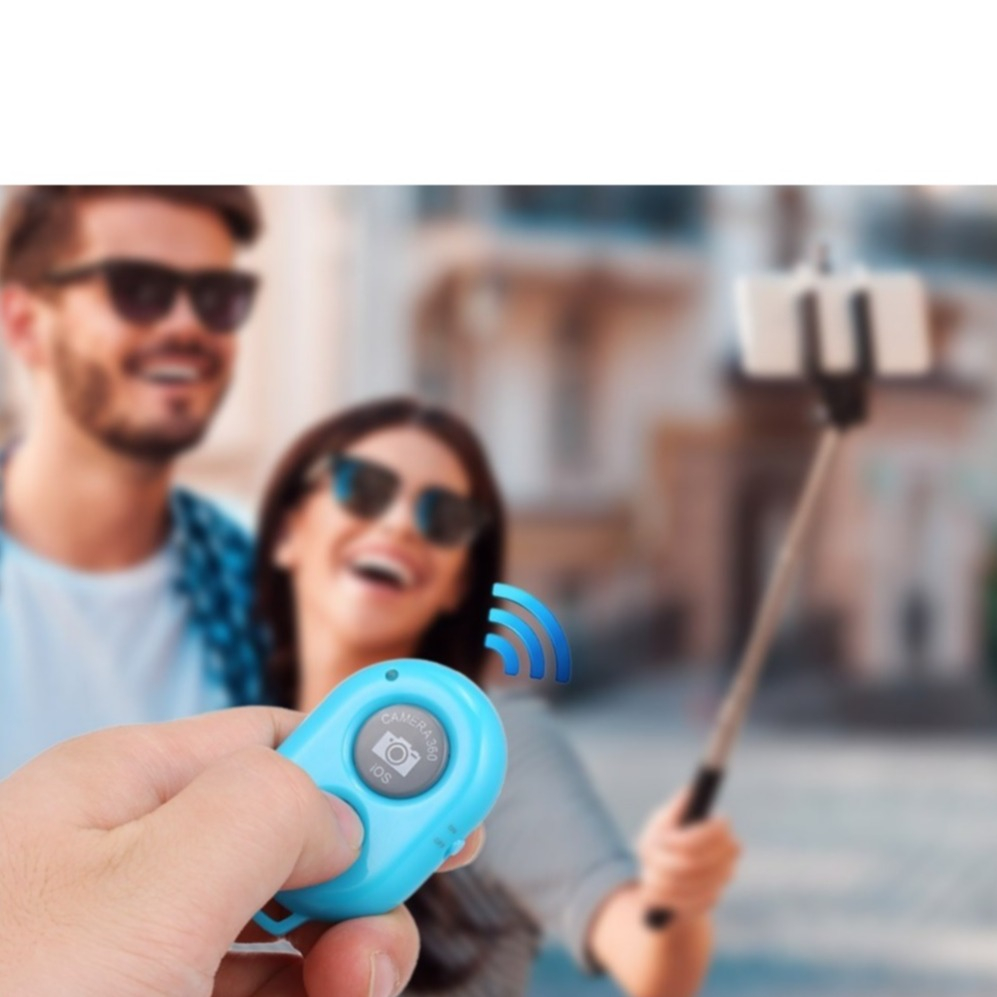 Selfie Bluetooth 3.0 Kamera Fernauslöser Remote Control iOS / Android - Weiss