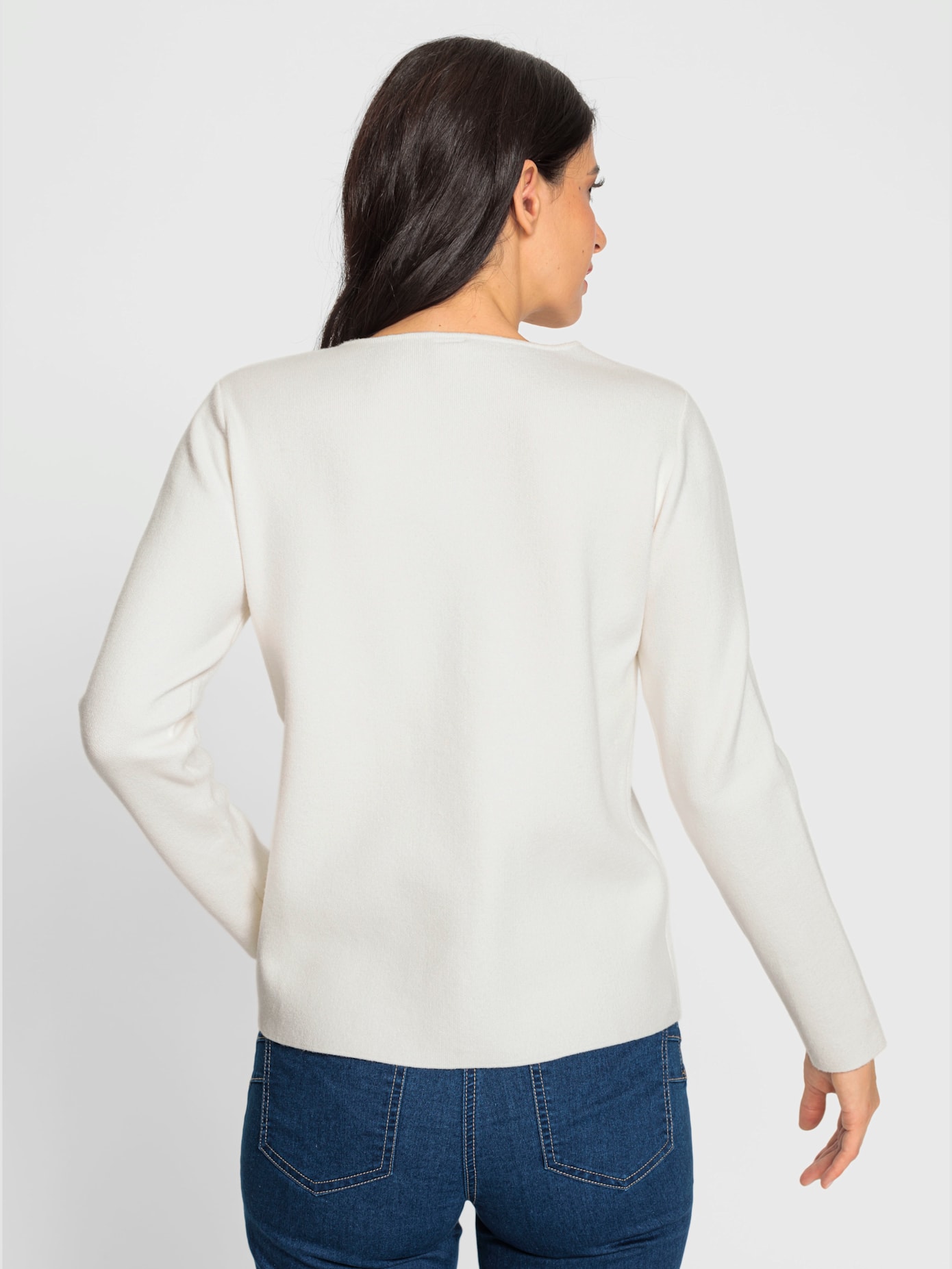 Veste en tricot dentelle plaquée