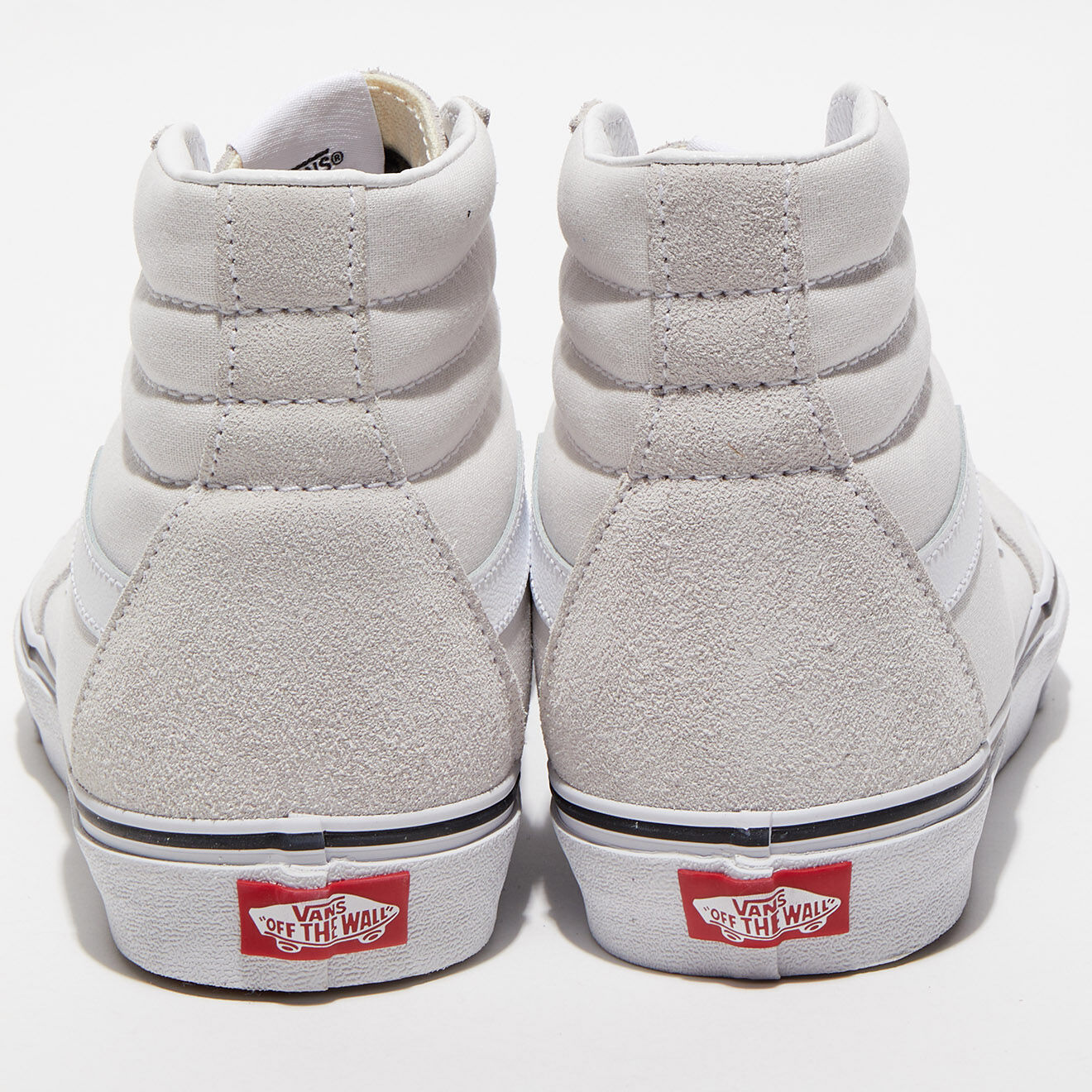 Vans Sneakers en Velours de Cuir & Toile SK8-Hi écrues