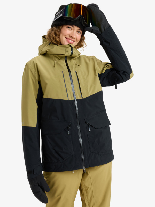 GORE-TEX® Stretch Purelines Veste de snow technique Beige Femme