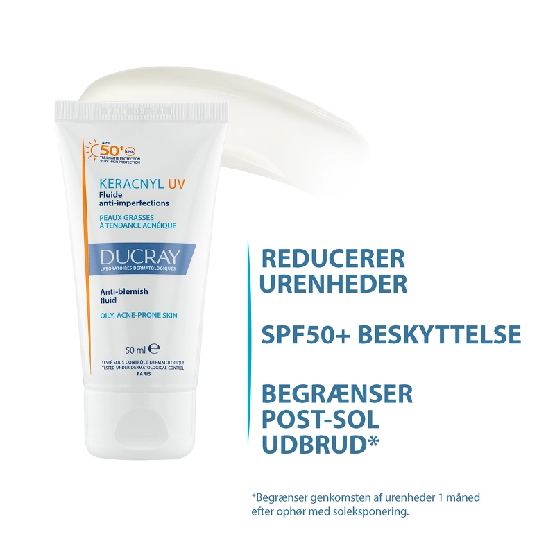 DUCRAY Keracnyl UV Anti-Blemish Fluid SPF 50+ - 50 ml