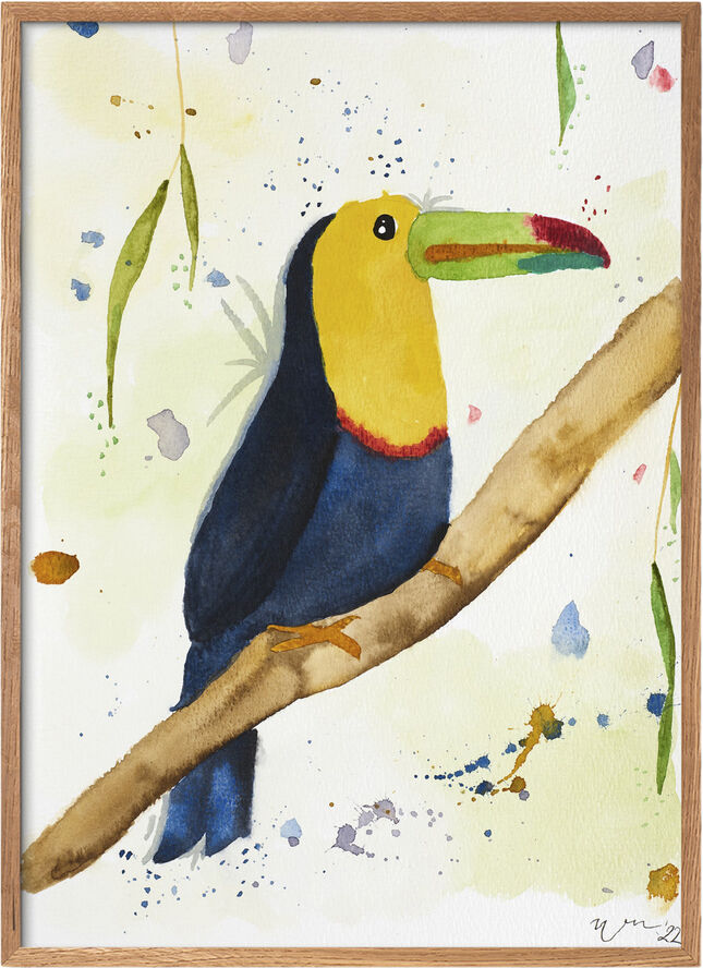 Poster & Frame Et Lille Atelier - Kids - Tukan Flerfarvet