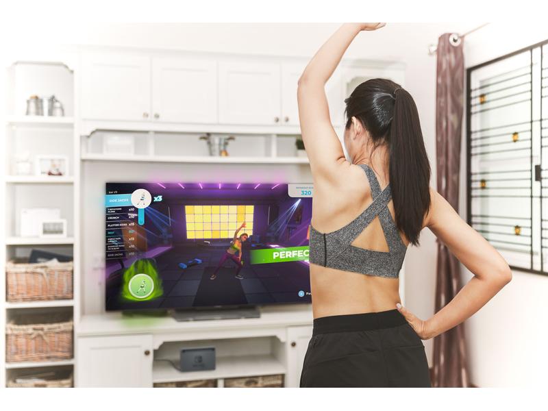 GAME Let's Get Fit Bundle Fitnessspiel mit Sportgürtel-Set für die Switch
