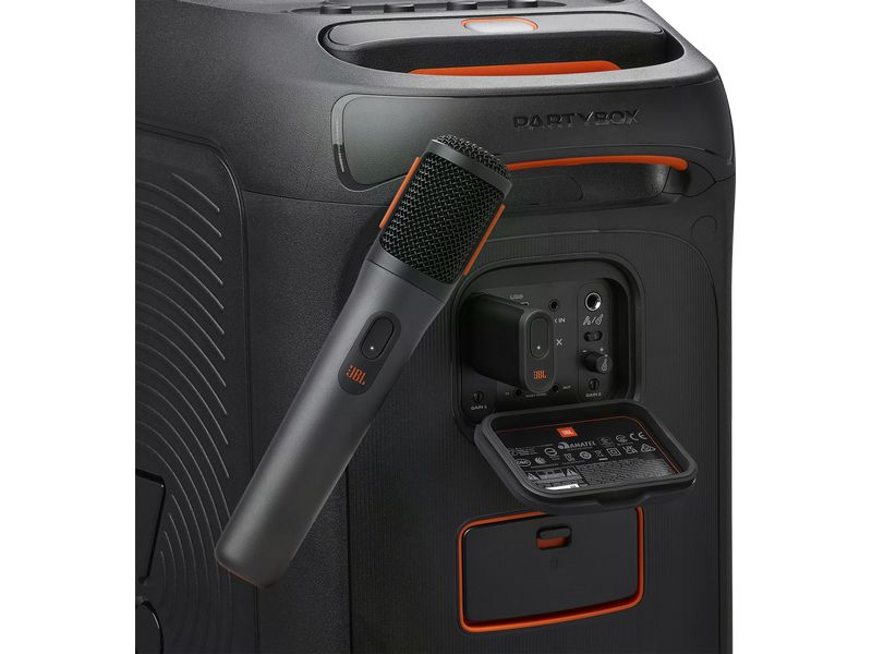 JBL Partybox Drahtloses Mikrofon Schwarz Drahtloses Mikrofon für jede JBL Partybox