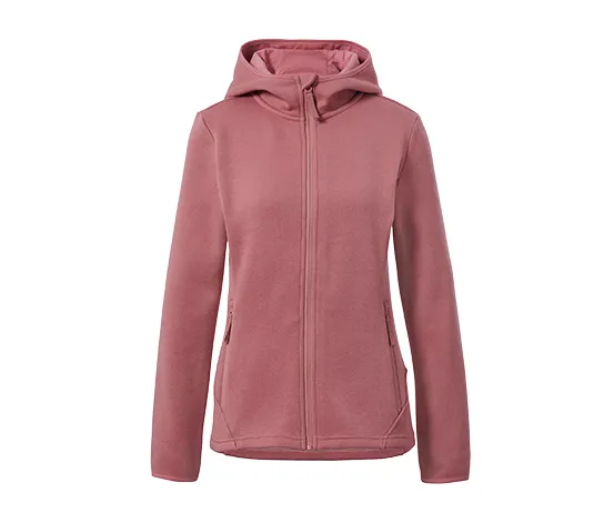 Strickfleece-Jacke, roséfarben