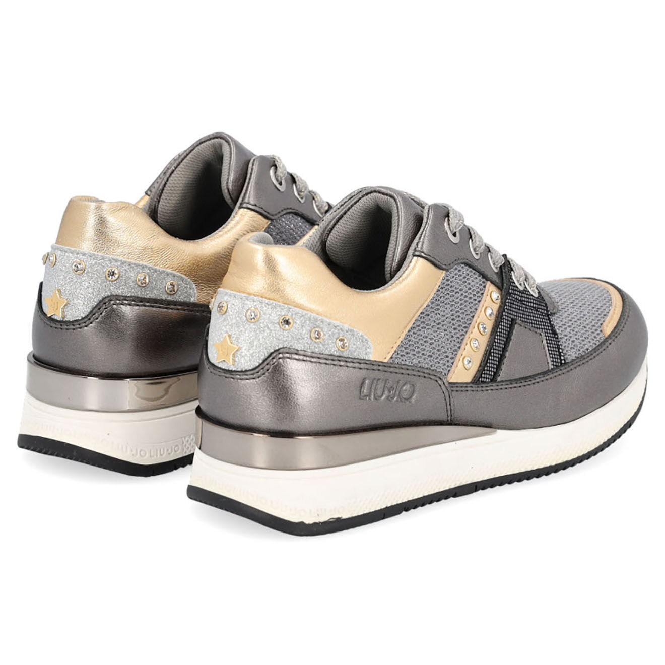Liu-Jo Sneakers en Cuir Connie grises