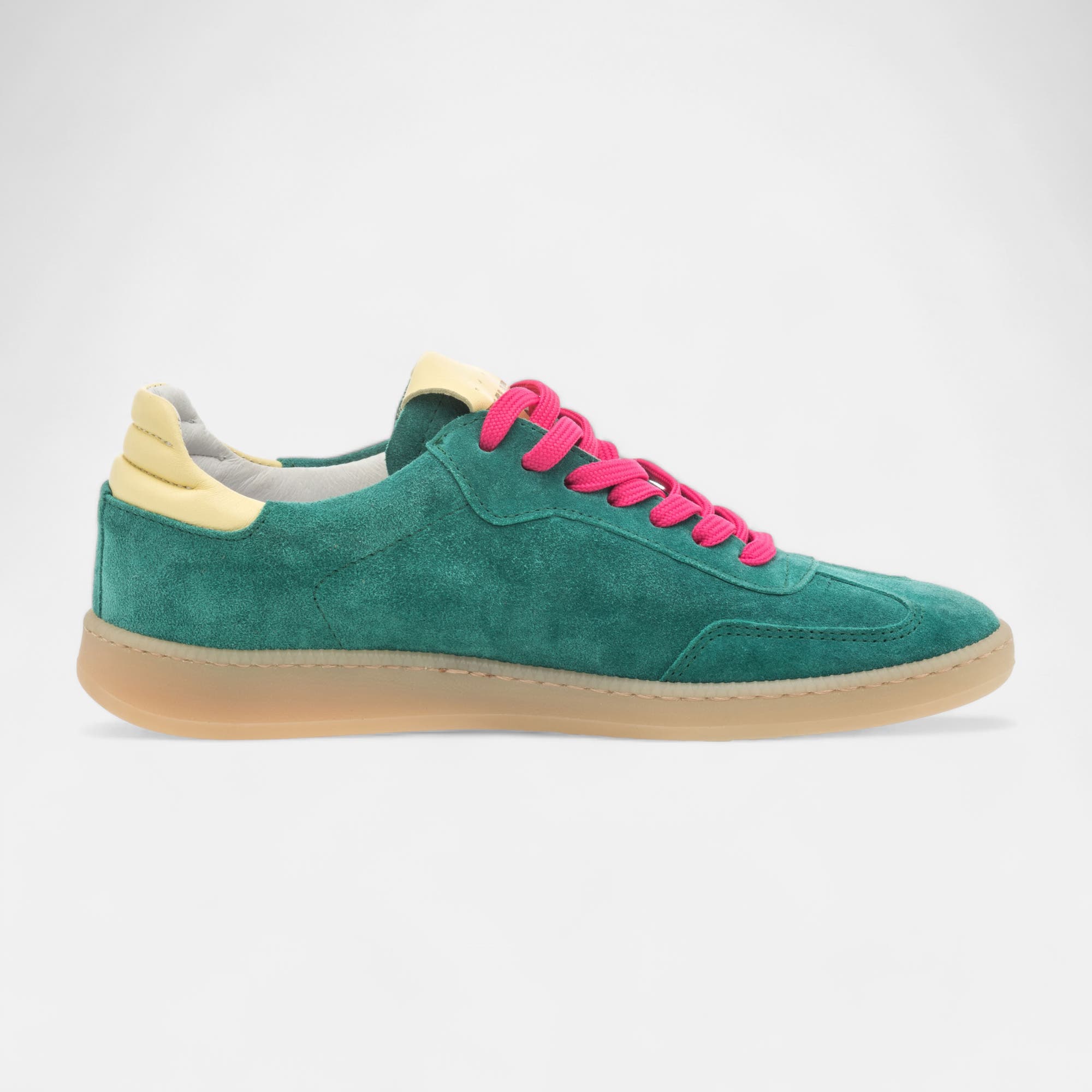 Baskets basses Femme en cuir vert
