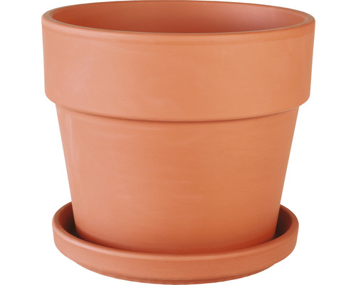 Bloempot Calima klei Ø 15 cm H 13,5 cm rood